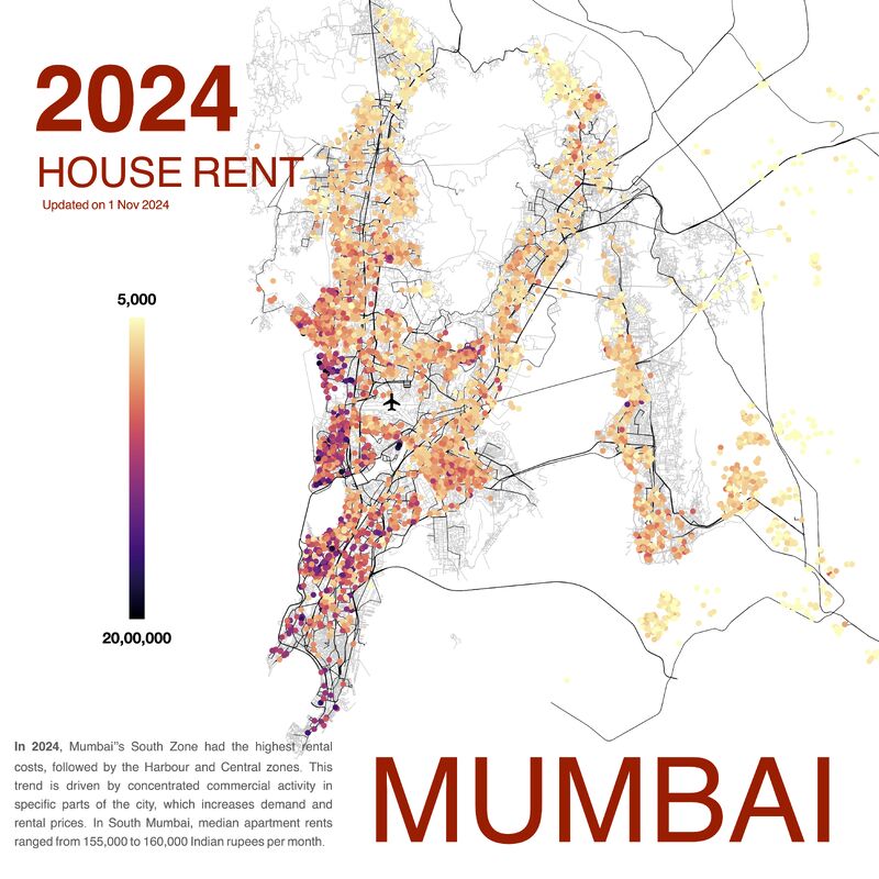 Mumbai house-rent map
